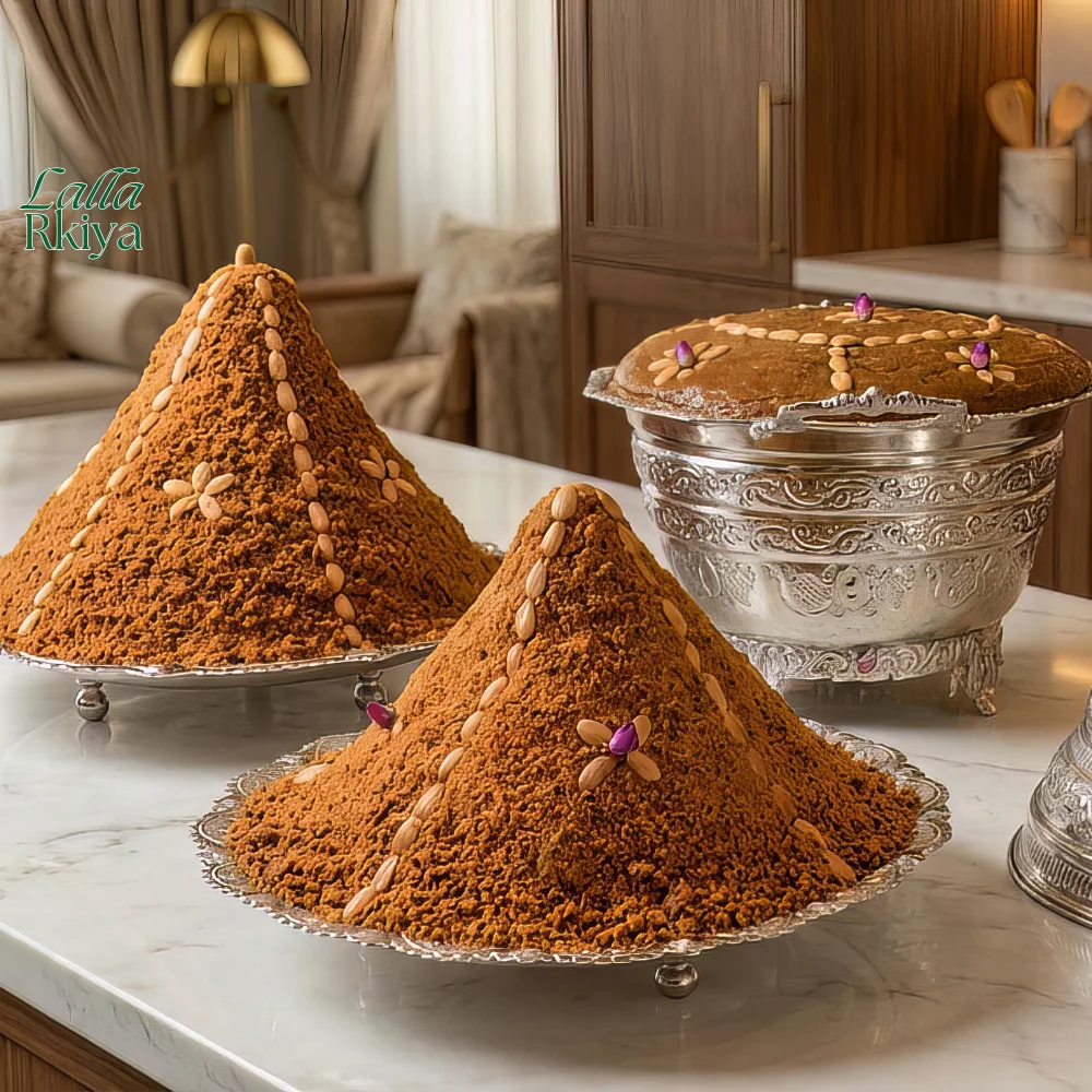 سفوف لالة رقية (سلو مخدوم باليد) | Sellou Marocain Authentique (Beldi & Praliné)