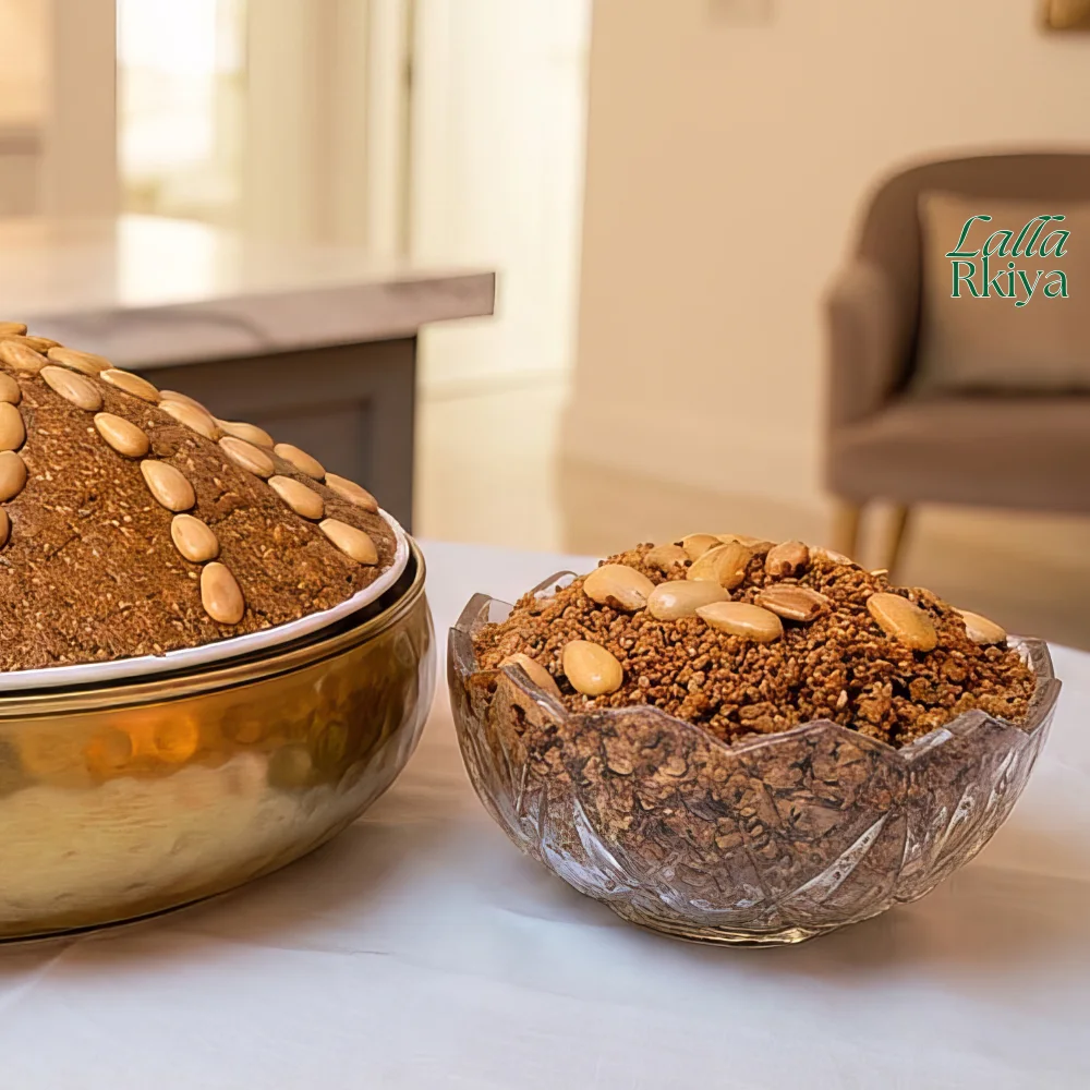 سفوف لالة رقية (سلو مخدوم باليد) | Sellou Marocain Authentique (Beldi & Praliné)