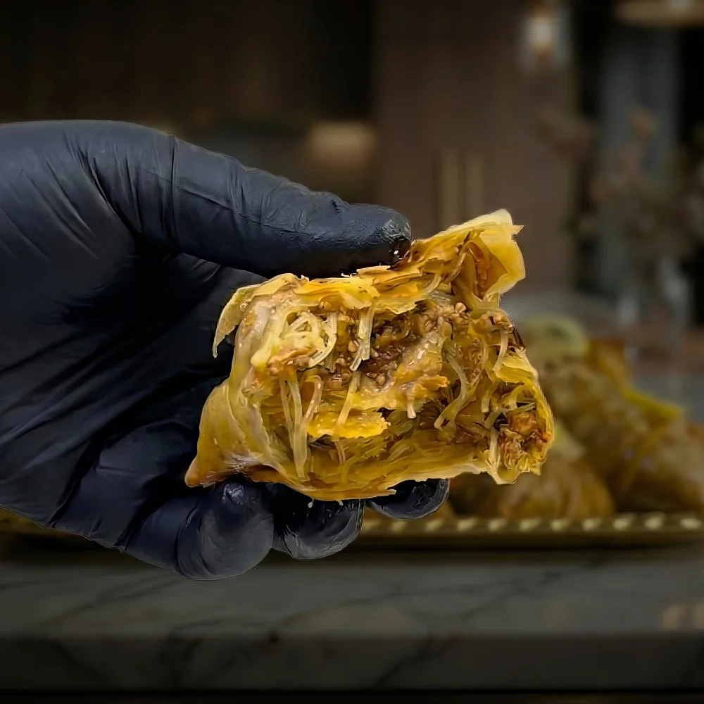 بريوات كفتة الديك الرومي والخضر (معلكين) | Briouates Kefta Dinde & Légumes Confits