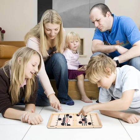 طاولة الهوكي الخشبية لمتعة العائلة