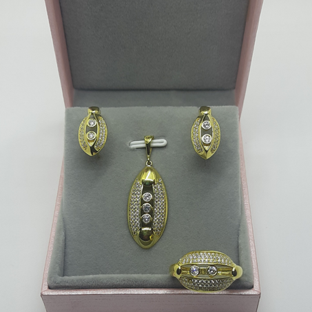 ensemble en or 18 carats