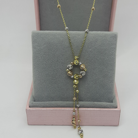 chaine et pendentif en or 18 carats