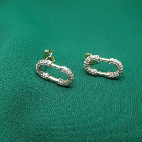 boucle d'oreille en or 18 carats
