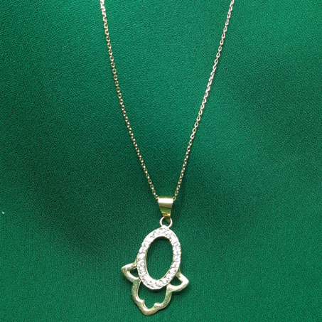 chaine et pendentif en or 18 carats