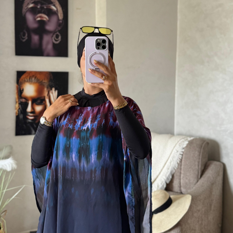 🌊 Burkini 5 pièces ستايـل عبايـة 👗