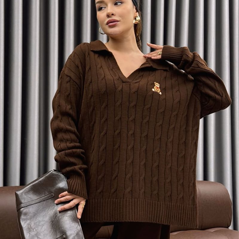 Ensemble en maille douce 2 pc