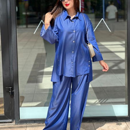Ensemble 2 pièces en jeans tendance