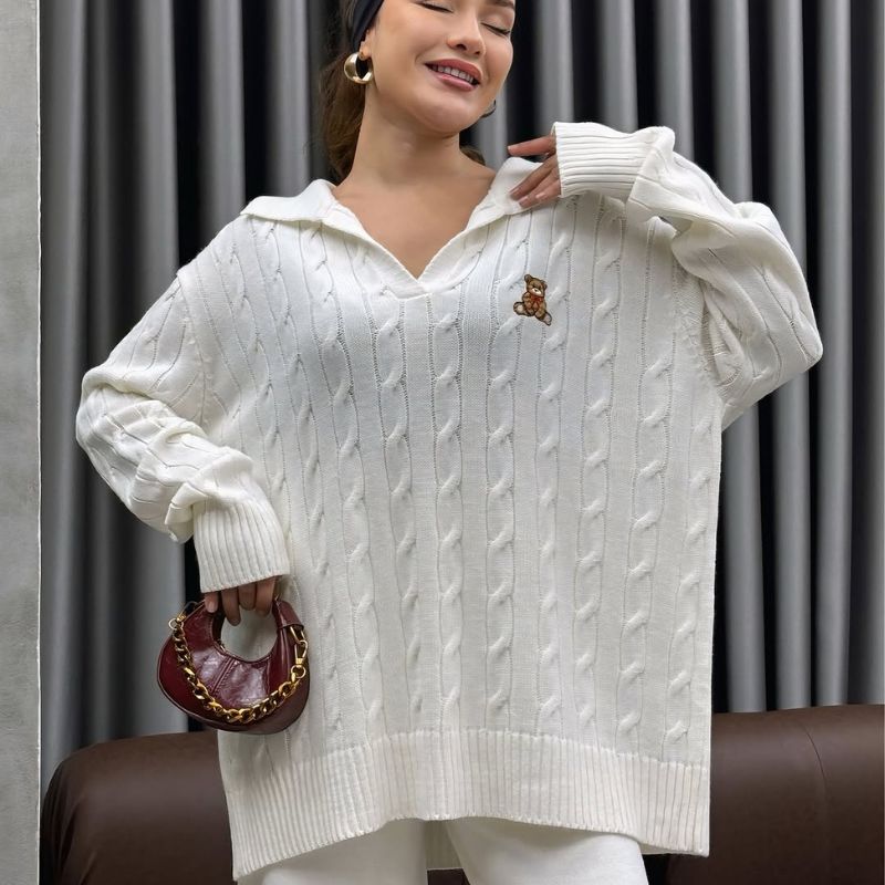 Ensemble en maille douce 2 pc