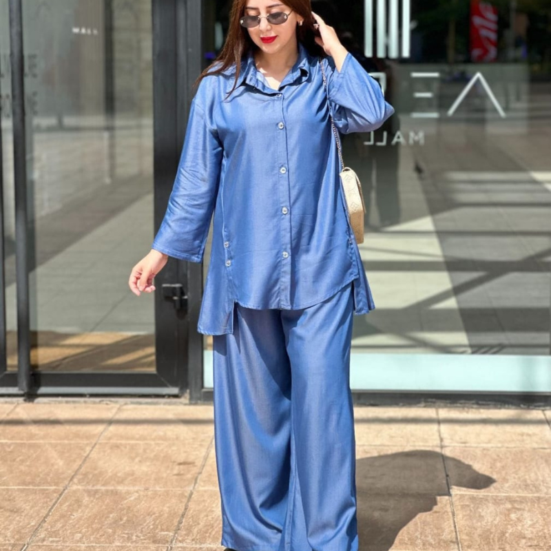 Ensemble 2 pièces en jeans tendance