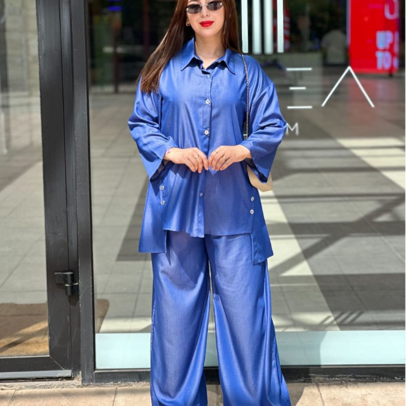 Ensemble 2 pièces en jeans tendance