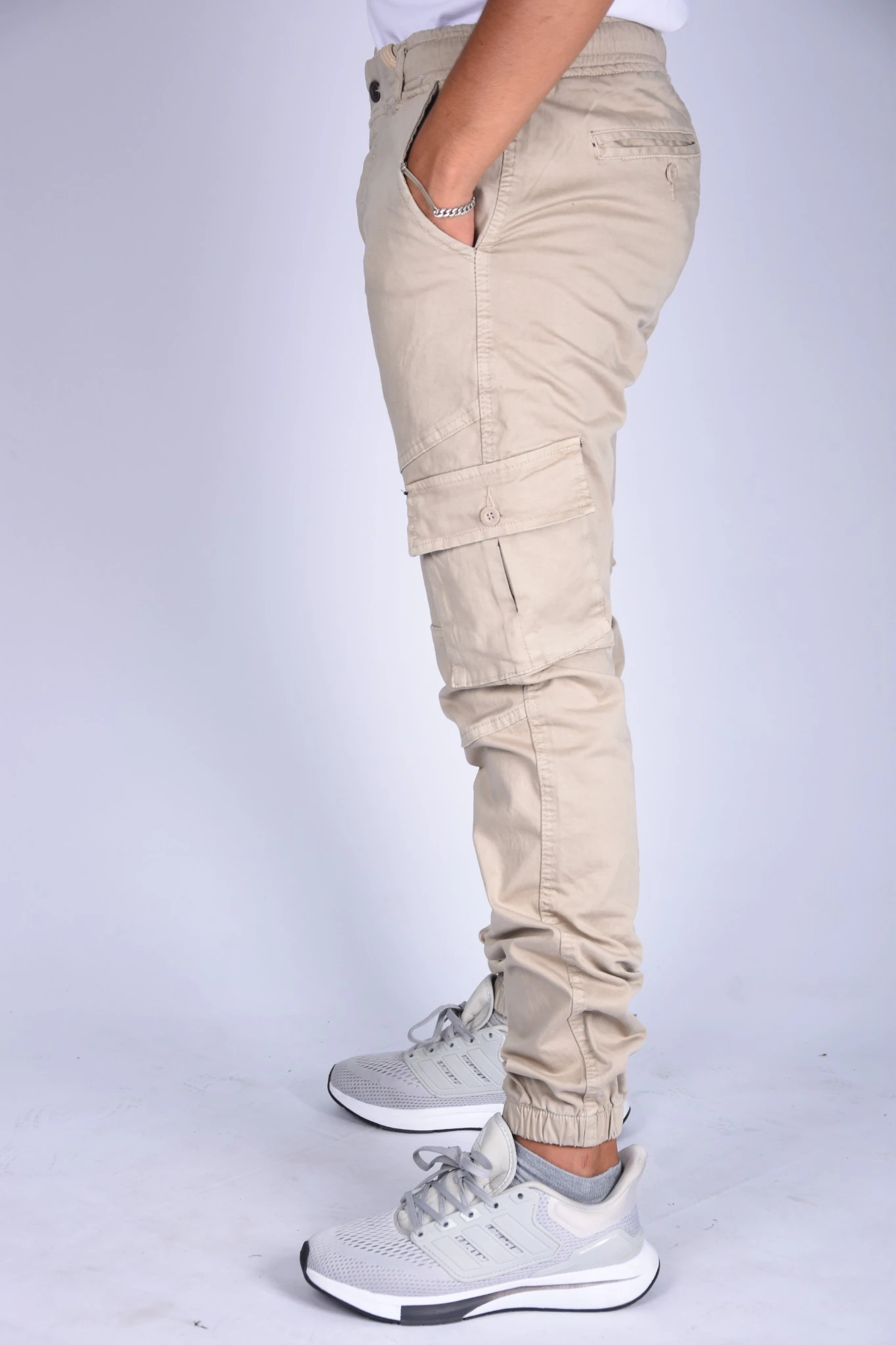 سروال جوغر Para  – بيج   Pantalon jogger Para En toile – Beige