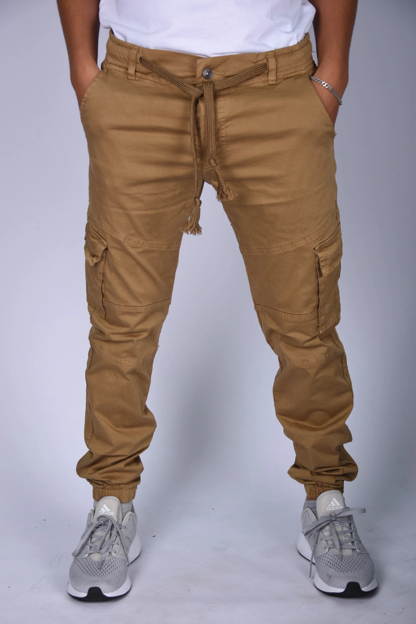سروال جوغر Para – كريمي         Pantalon jogger Para En toile – Creamy