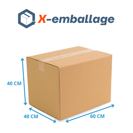 Carton 72x35x33 Double Cannelure écrue