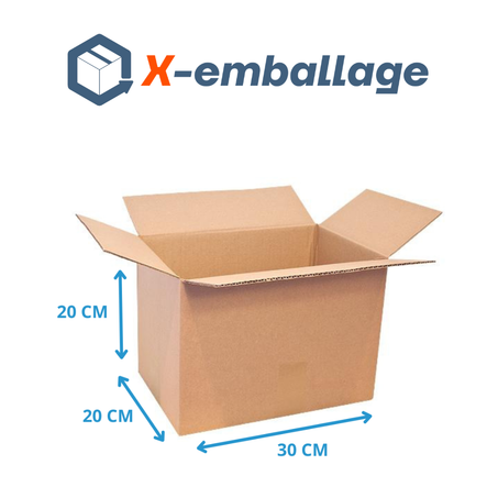 Carton 30x20x20 simple écrue