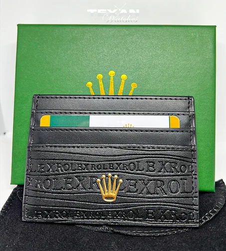 Rolex Wave Pattern Card Holder