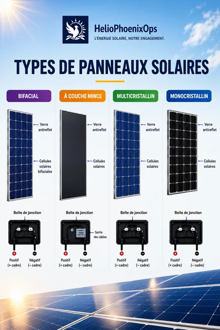 Types de panneaux solaires