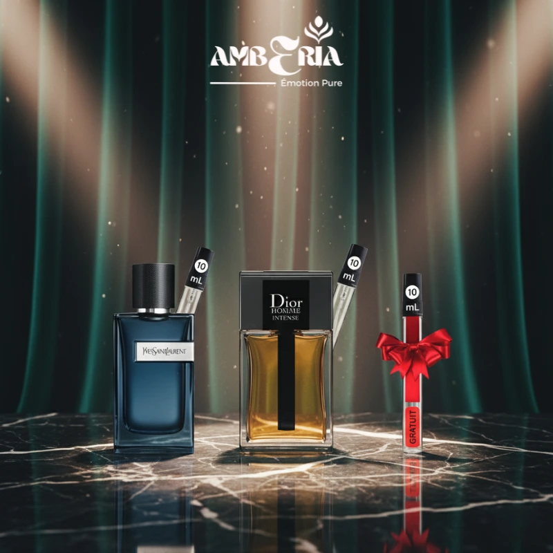 10ml Y EDP Yves Saint Laurent + 10ml Dior Homme Intense + 10ml Cadeau + Livraison Gratuit