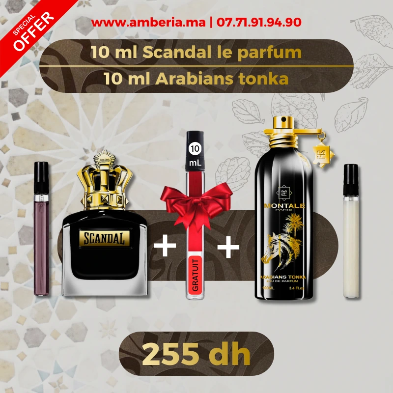 10ml Scandal le parfum et 10ml Arabians tonka et 10ml gratuit