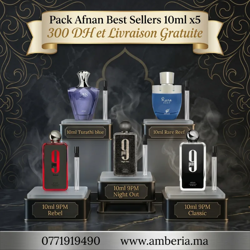 AFNAN Pack 10ml x5 Livraison Gratuite