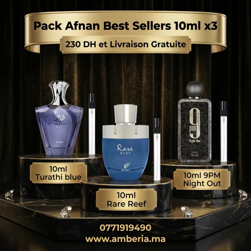 AFNAN Pack 10ml x3 Livraison Gratuite