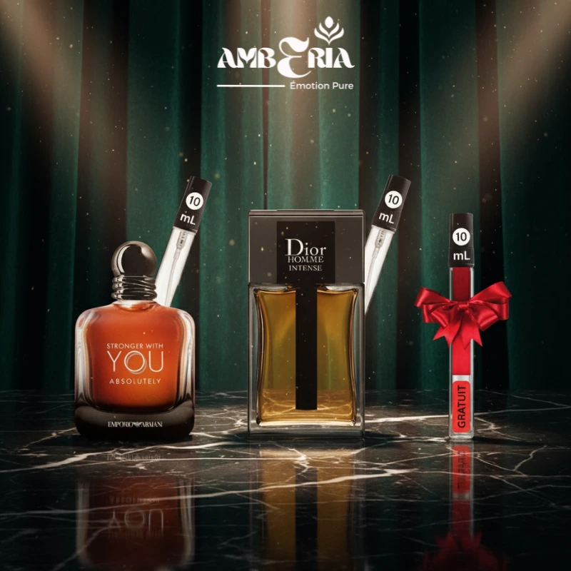 10ml Dior homme intense + 10ml Stronger WY Absolutely + 10ml Cadeau + Livraison Gratuit