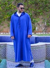 Djallaba bleu