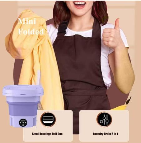 غسالة صغيرة وقابلة للطي