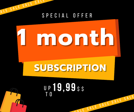 1 Month IPTV subscription