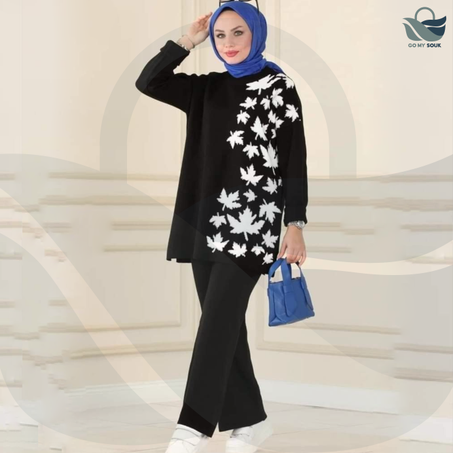 Ensemble Chic en Laine | Noire | Taille Standard