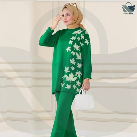Ensemble Chic en Laine | Vert | Taille Standard