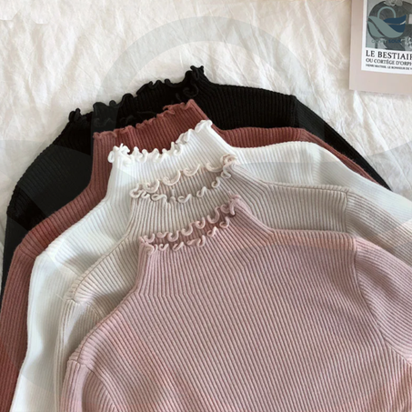 Pull à col roulé pour femmes