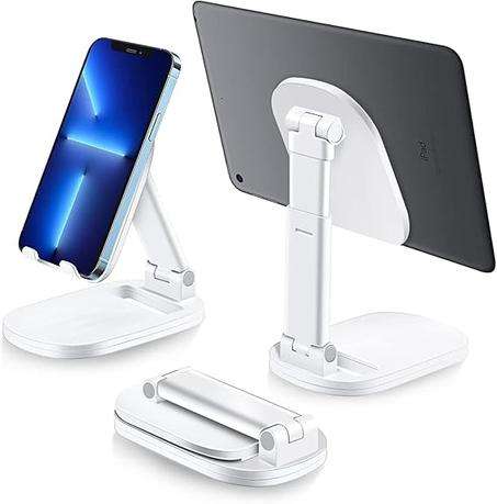 حامل موبايل قابل للطي، حامل هاتف محمول متوافق مع ايفون 14 13 12 برو ماكس ميني والجوال الذكي