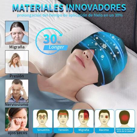 gorro para aliviar la migraña