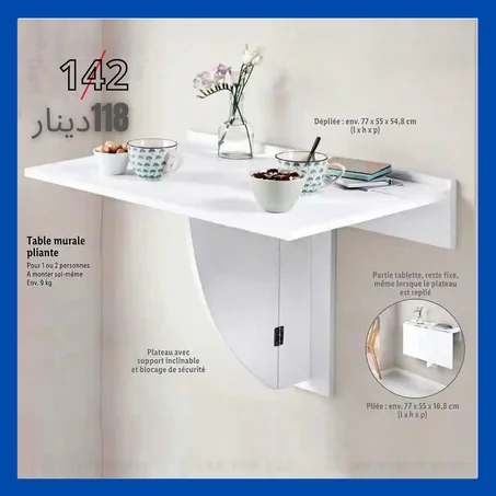 Table Murale Pliante