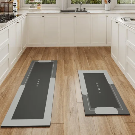 🖤 Luxury Waterproof Kitchen Runner Mat – Anti-Fatigue Soft Non-Slip Floor Rug for Kitchen, Sink & Home