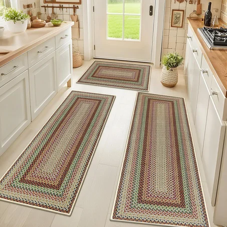 🏡 Classic Woven Runner Mat Set