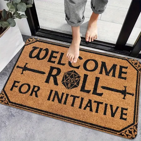 Rustic Welcome Door Mat 🤎
