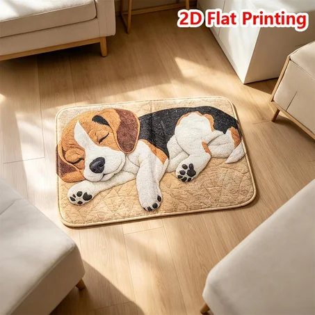 Sleeping Dog Door Mat 🐾
