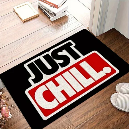 Just Chill Door Mat 🖤
