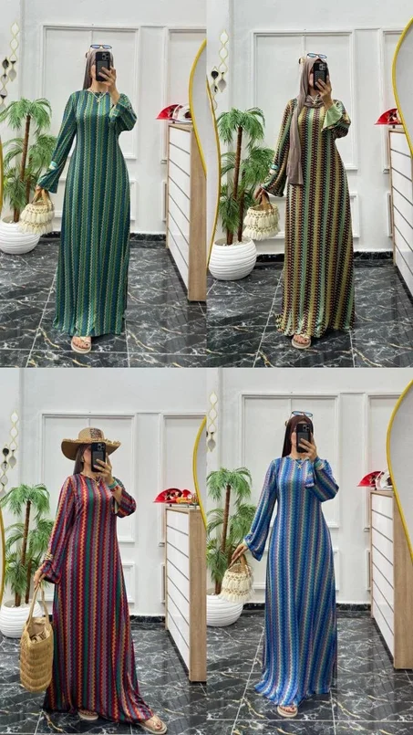 Robe en polyamide viscose avec cienture