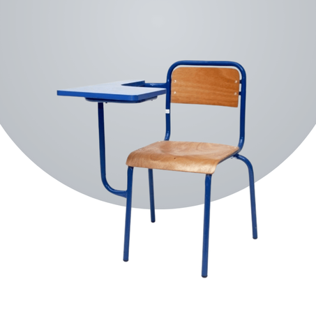 Chaise semi metallique