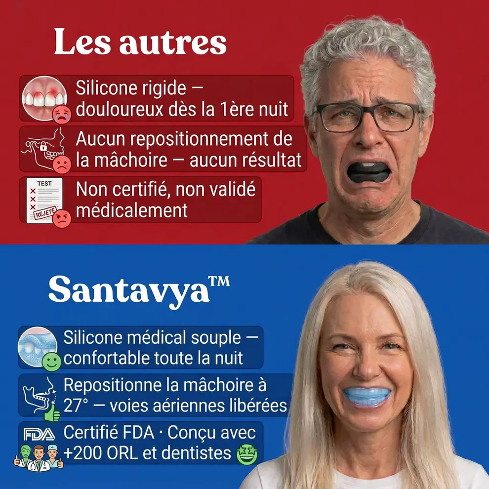 La gouttière Santavya™ - adieu les nuits agitées