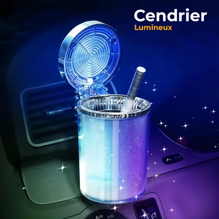 منفضة سجائر مضادة للروائح مع إضاءة LED فخمة (175ألف)