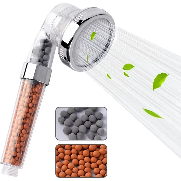 رشاش الدش المكون من الأحجار الأيونية للحفاض على الشعر و البشرة من المواد الكماوية