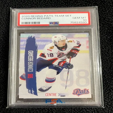 Connor Bedard 2020 Regina Pats Team Issued Rookie – Certified PSA Authentic