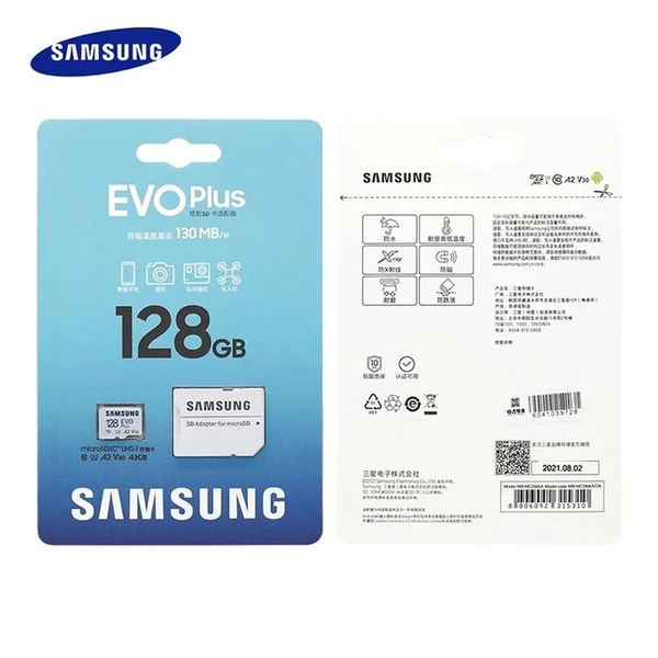 Samsung Carte Memoire EVO Plus microSD 128 GB