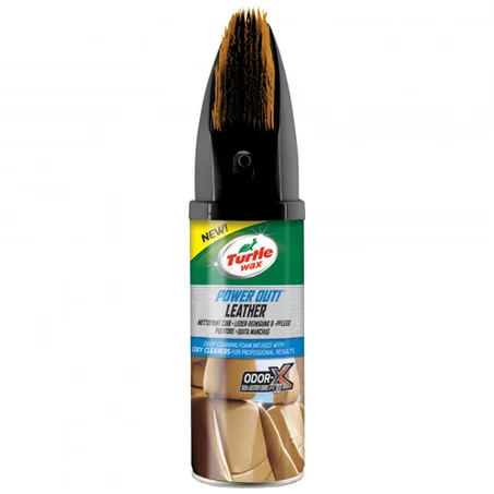 TURTLE WAX POWER OUT LEATHER CLNR 400ML (CUIR AVEC BROSSE)
