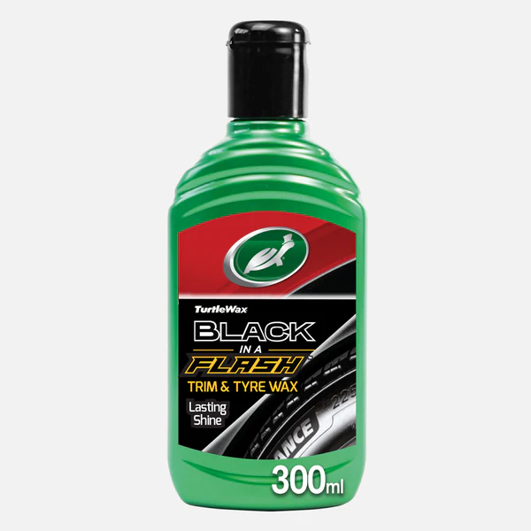 TURTLE WAX BLACK IN A FLASH 300ML  RENOVATION PLASTIQUE EXTERIEUR