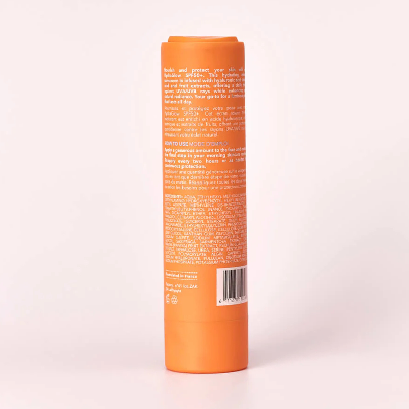 HydraGlow SPF50+ – واقي شمس مرطّب ومُضيء للبشرة