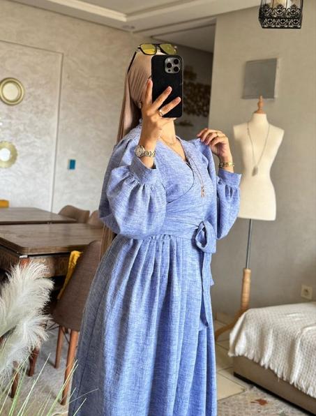 🌸 Robe Rosalinda – Élégance en Lin 🌸